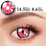 Pink Flower Contact Lenses